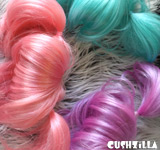 Aqua Blue Pet Wigs for Cats / Wigs for Dogs