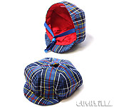 Cat Hat / Dog Hat - Blue Plaid Trucker Cap