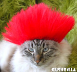 Red Spiky Punk Wig for Cats / Punk Wig for Dogs